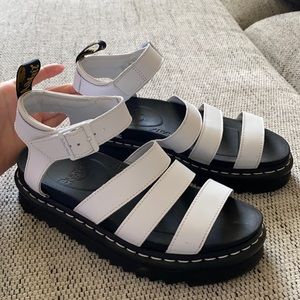 Dr. Marten Leather Gladiator Sandals